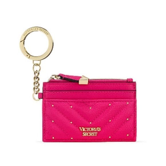 Victoria's Secret Accessories - ▪️Victoria’s Secret Pink Stud Card Case Keychain